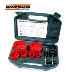 MANNESMANN - Mannesmann 44100 HSS Bi-Metal Delik Testeresi Seti, 8 Parça