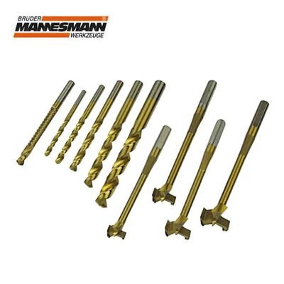 Mannesmann 54310 Matkap Freze Uç Seti, 10 parça 