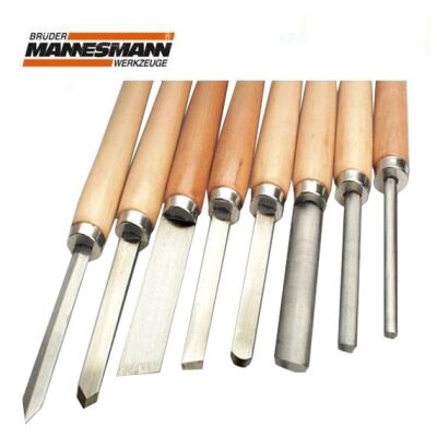 Mannesmann 691-8 Ahşap Torna Bıçak Seti (8 Parça) - 1