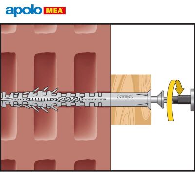 MEA HBR Boşluklu Çerçeve Dübeli (10x100mm, 100 adet) - 5