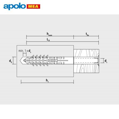 MEA HBR Boşluklu Çerçeve Dübeli (10x115mm, 100 adet) - 2