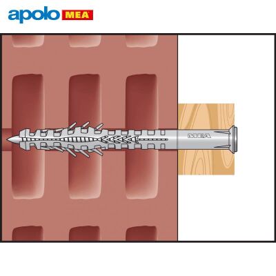 MEA HBR Boşluklu Çerçeve Dübeli (10x115mm, 100 adet) - 6
