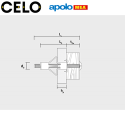 MEA HRM 4/38 Metal Boşluk Dübeli (8x59mm, 100 adet) - Thumbnail