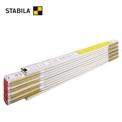 STABILA 1128 Mafsallı Ahşap Metre (Gizli Perçin) - 1