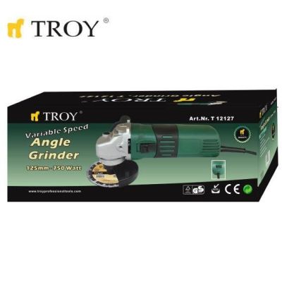 TROY 12127 Devir Ayarlı Avuç Taşlama Ø125mm, 750W