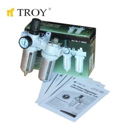 TROY 18624 Şartlandırıcı (Filtre + Regülatör + Yağlayıcı) 1/4(N)P - 3