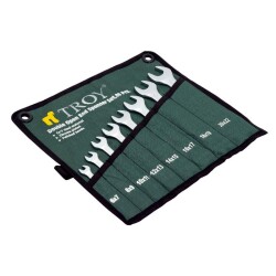 TROY 21508 Açık Ağız Anahtar Takımı - 8 Parça (6-22mm) - 1