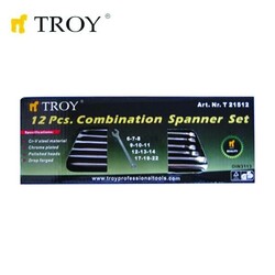 TROY 21512 Kombine Anahtar Takımı - 12 Parça (6-22mm) - Thumbnail