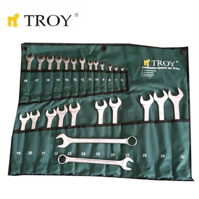 TROY 21525 Kombine Anahtar Takımı - 25 Parça (6-32mm)