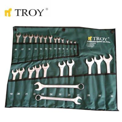 TROY 21525 Kombine Anahtar Takımı - 25 Parça (6-32mm) - 2