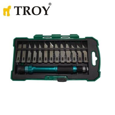 TROY 21604 Hobi Maket Bıçağı Seti, 14 Parça