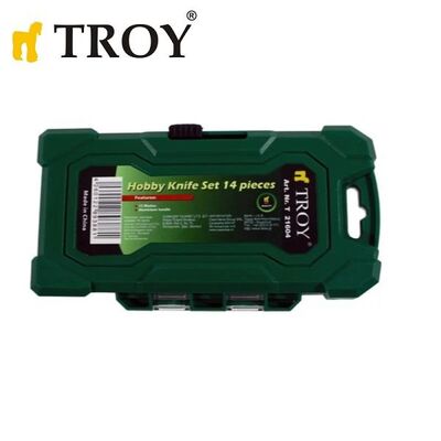 TROY 21604 Hobi Maket Bıçağı Seti, 14 Parça