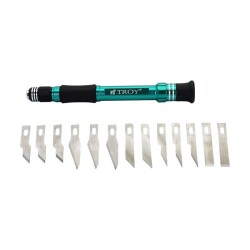 TROY 21604 Hobi Maket Bıçağı Seti, 14 Parça