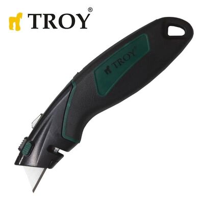 TROY 21605 Profesyonel Trapez Maket Bıçağı, 2 Yedek Bıçaklı  - 1