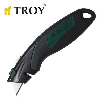 TROY 21605 Profesyonel Trapez Maket Bıçağı, 2 Yedek Bıçaklı  - 1