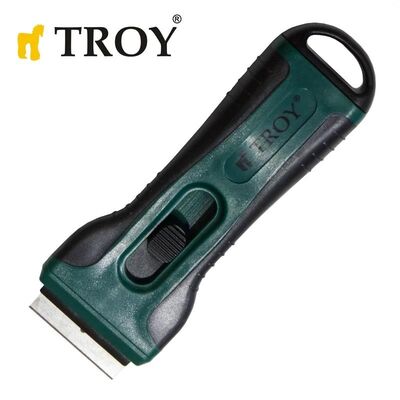 TROY 21607 Plastik Kazıma Bıçağı, 4 Yedek Bıçaklı  - 1