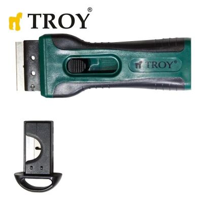TROY 21607 Plastik Kazıma Bıçağı, 4 Yedek Bıçaklı - 2
