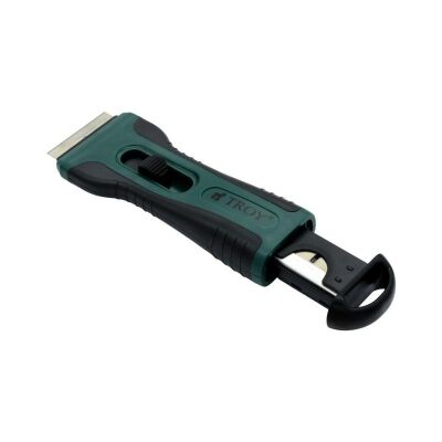 TROY 21607 Plastik Kazıma Bıçağı, 4 Yedek Bıçaklı - 3