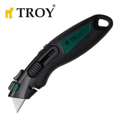 TROY 21608 Profesyonel Trapez Maket Bıçağı, 2 Yedek Bıçaklı  - 1