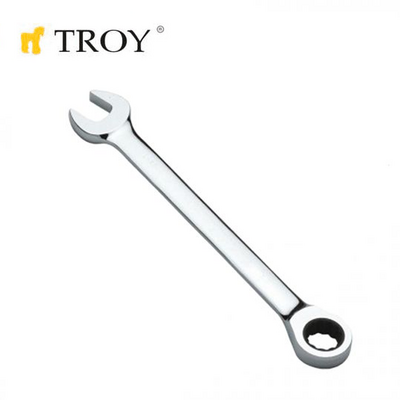 TROY 21719 Cırcırlı Kombine Anahtar, 19mm - 1