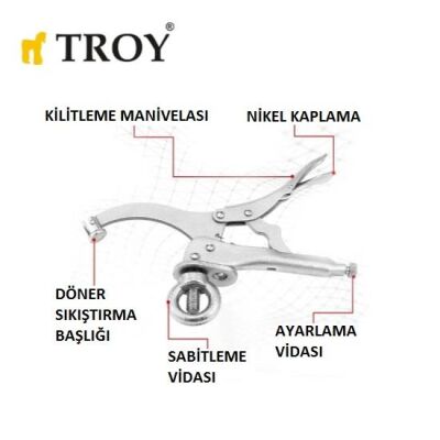 TROY 21801 Matkap Tezgahı Mengenesi, 23cm - 3