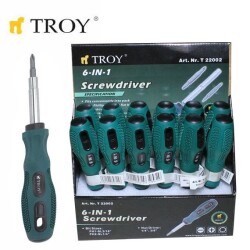 TROY 22002 Değişebilir Uçlu Tornavida - 1