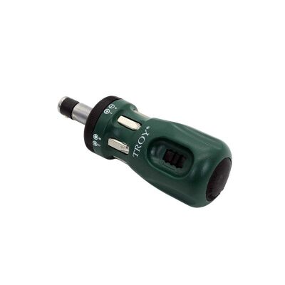TROY 22006 Bits Uçlu Cırcırlı Topaç Tornavida Seti - 1