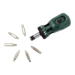 TROY 22006 Bits Uçlu Cırcırlı Topaç Tornavida Seti - 4