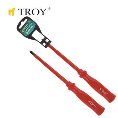 TROY 22125 Yıldız İzoleli Tornavida (PH1x 80mm) - 1
