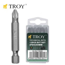 TROY - TROY 22231 Bits Uç Seti (PZ2x50mm, 12 adet)