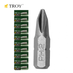 TROY 22252-10 Bits Uç Seti (10xPH2x25mm)