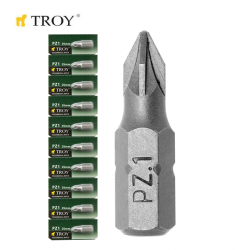 TROY 22253-10 Bits Uç Seti (10xPZ1x25mm) - 2