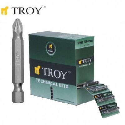TROY 22256 Bits Uç Seti (PH2x50mm, 100Adet) - 1