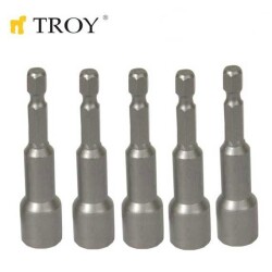 TROY 22292 Bits Uç Girişli Lokma Seti (10x65mm, 5 adet) - 2