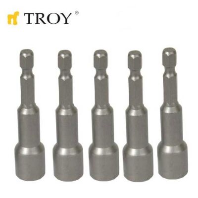 TROY 22292 Bits Uç Girişli Lokma Seti (10x65mm, 5 adet) - 2