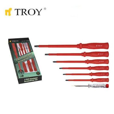 TROY 22300 İzoleli Tornavida Seti (7 Parça)