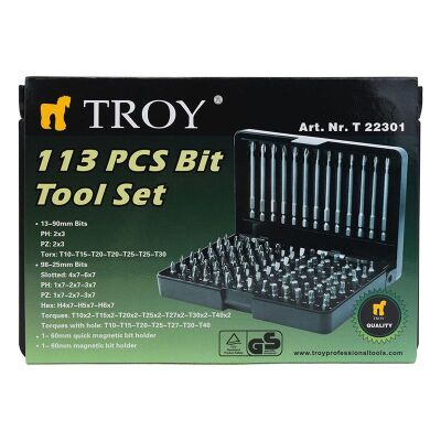 TROY 22301 Bits Uç Seti (113 Parça) - 5
