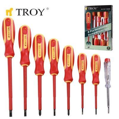 TROY 22306 İzoleli Tornavida Seti (8 Parça)