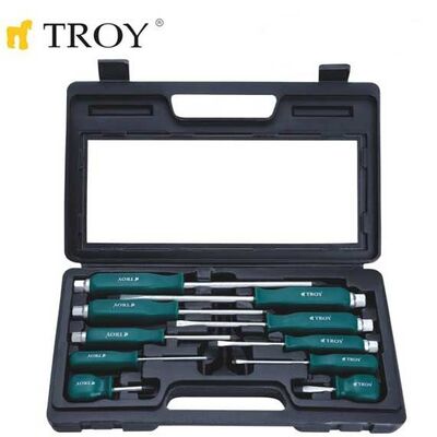 TROY 22307 Somun Başlı Tornavida Seti (10 Parça)