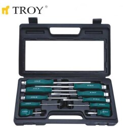 TROY 22307 Somun Başlı Tornavida Seti (10 Parça) - 1