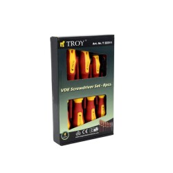 TROY 22311 VDE İzoleli Tornavida Seti, 8 Parça