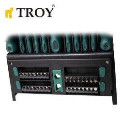 TROY 22350 Tornavida Bits Uç Seti, 50 Parça - 5