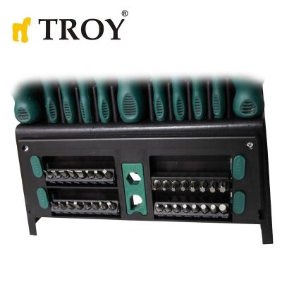 TROY 22350 Tornavida Bits Uç Seti, 50 Parça - 5
