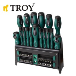 TROY 22350 Tornavida Bits Uç Seti, 50 Parça - 6