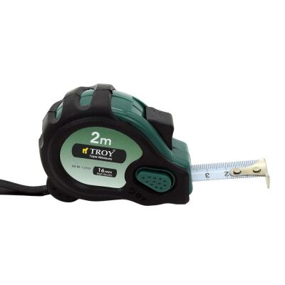 TROY 23122 Stoperli Şerit Metre (2mx16mm) Mıknatıslıx - 1