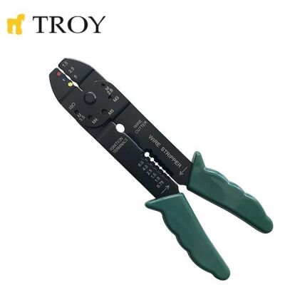 TROY 24005 Kablo Sıyırma-Pabuç Pensesi (225mm) - 1