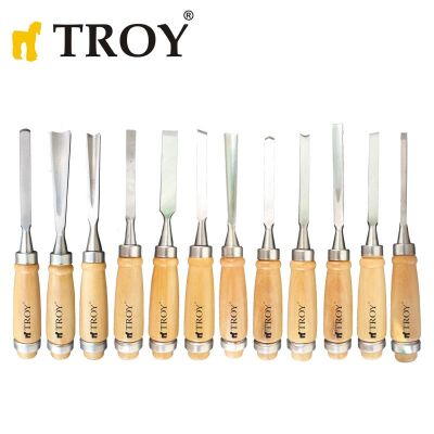 TROY 25004 Ahşap Oyma Seti, 12 Parça - 1