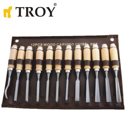 TROY 25004 Ahşap Oyma Seti, 12 Parça - 3