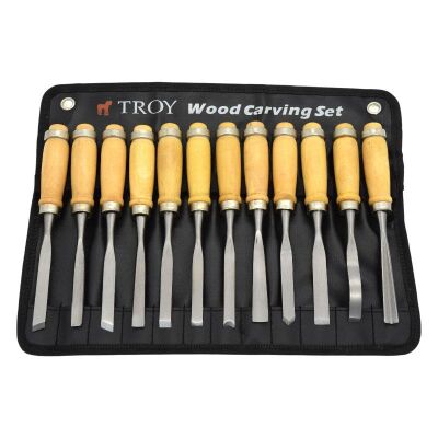 TROY 25004 Ahşap Oyma Seti, 12 Parça - 5