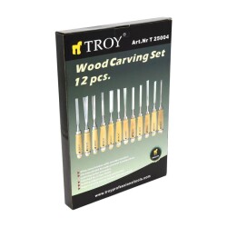 TROY 25004 Ahşap Oyma Seti, 12 Parça - 16